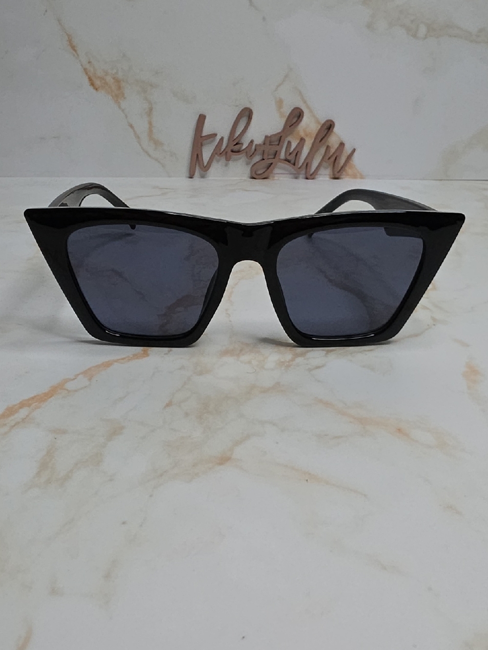 House Of Harlow 1960 Black Cat-Eye Sunglasses No Brand Markings
